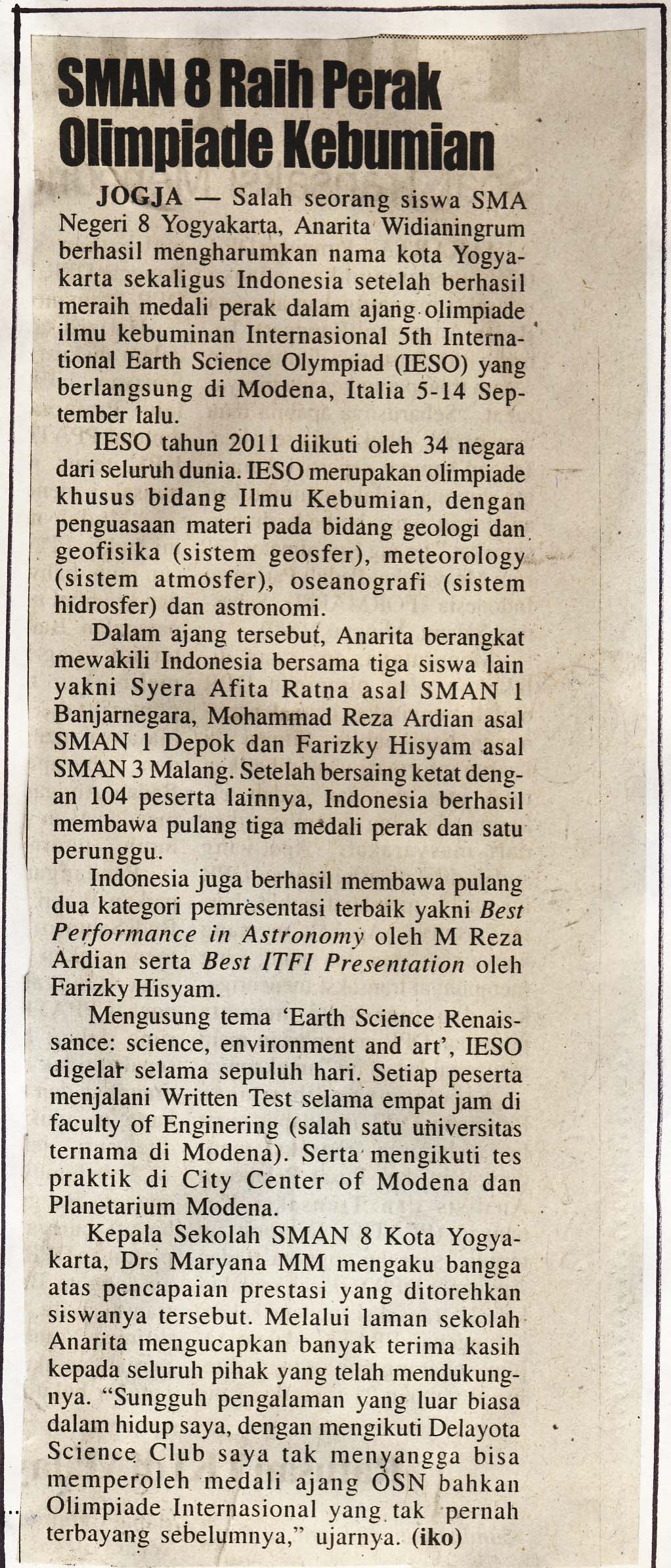 Kliping jogja terbaru